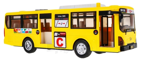 Žaislinis mokyklinis autobusas, „Blue Gimbus“, geltonas paveikslėlis 7 iš 9