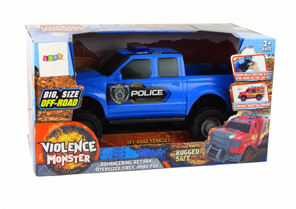Žaislinis policijos automobilis, juodas paveikslėlis 4 iš 4