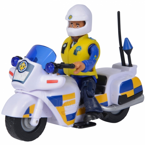 Žaislinis policijos motociklas su figūrėle paveikslėlis 4 iš 5