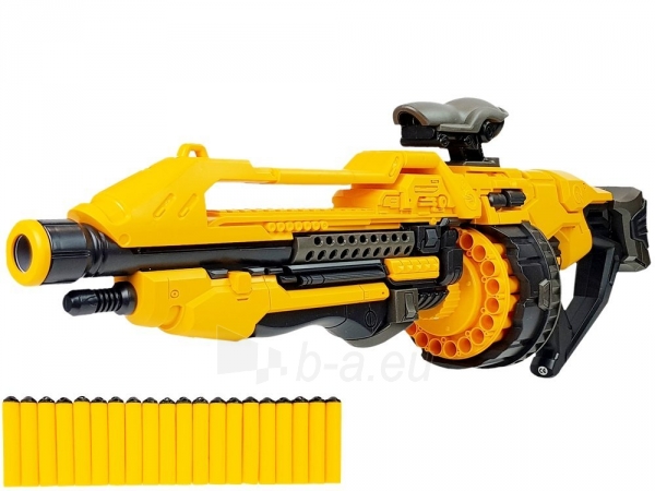 Žaislinis šautuvas su minkštomis kulkomis, geltonas paveikslėlis 4 iš 7