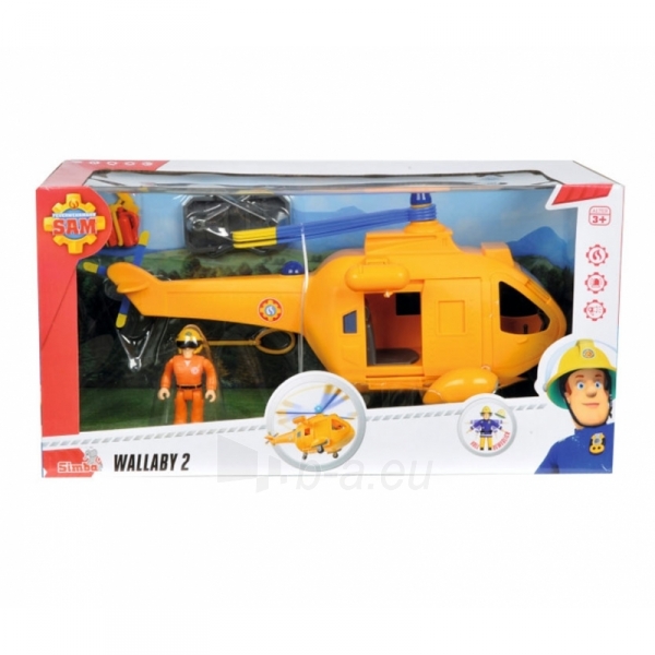Žaislinis sraigtasparnis - Sam, geltonas paveikslėlis 3 iš 8