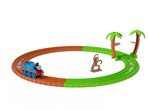 Žaislinis traukinys su bėgiais Thomas & Friends Monkey Trouble GJX83 paveikslėlis 3 iš 4
