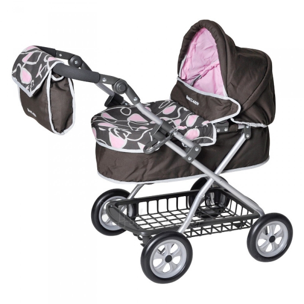 Žaislinis vežimėlis Maclaren Travelmate Pram brown-pink paveikslėlis 1 iš 1