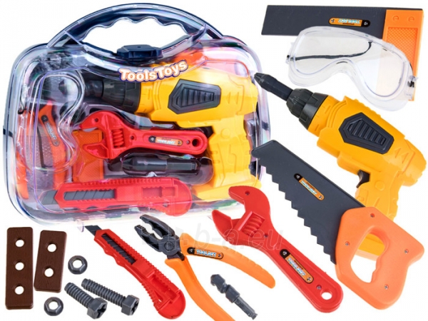 Žaislinių statybinių įrankių dėžutė paveikslėlis 1 iš 10