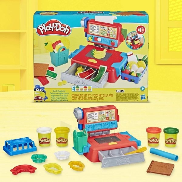 Žaislų komplektas E6890 Play-Doh Supermarket Checkout paveikslėlis 5 iš 6