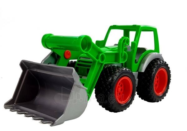 Žalias traktorius su priekaba „POLESIE“, 63cm paveikslėlis 2 iš 9