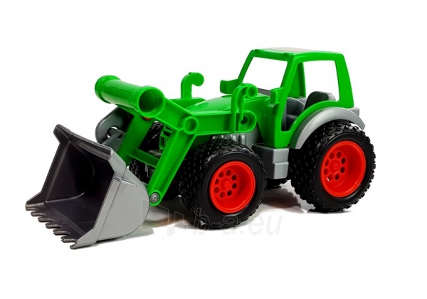 Žalias traktorius su priekaba „POLESIE“, 63cm paveikslėlis 5 iš 9