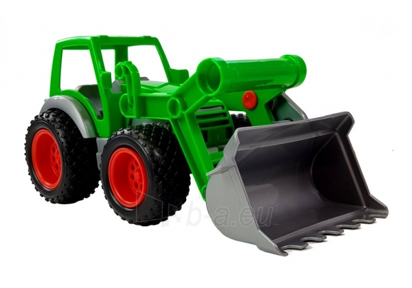 Žalias traktorius su priekaba „POLESIE“, 63cm paveikslėlis 9 iš 9