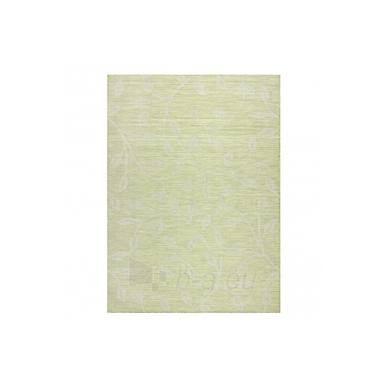 Žalios spalvos kilimas su augalų raštais PATIO | 194x290 cm paveikslėlis 2 iš 16