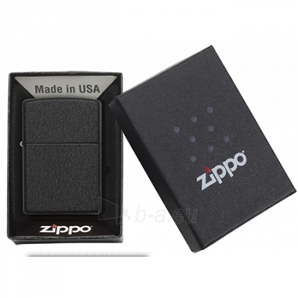 Žiebtuvėlis Zippo Gasoline lighter Black Crackle ™ 26075 paveikslėlis 4 iš 5