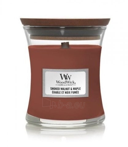 Žvakė WoodWick Scented candle vase small Smoked Walnut & Maple 85 g paveikslėlis 1 iš 1