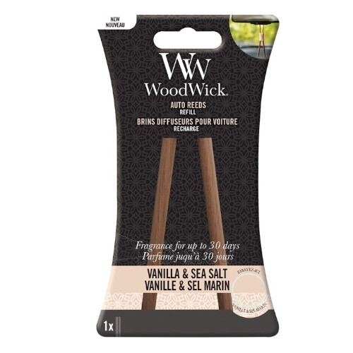 Žvakė WoodWick Vanilla & Sea Salt Replacement Sticks (Auto Reeds Refill) paveikslėlis 1 iš 1