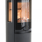 Krosnelė židinys Contura 596G:1 Style, juoda, aukštos durys su ketiniu viršumi (998171,698965,998550)