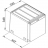Šiukšliadėžė FRANKE Cube 40, automatinis atidarymas, 14l.+2x7l.