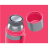 Termosas Boddels HEET Vacuum flask with cup Raspberry red, Capacity 0.35 L, Diameter 7.2 cm, Bisphenol A (BPA) free